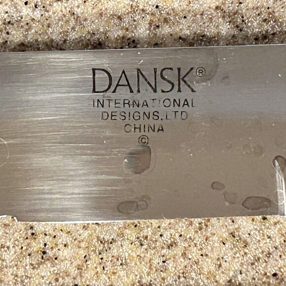 Vintage DANSK 10" Wood Handle Serrated Steak Knife Knives Set of 4 - Picture 2 of 6